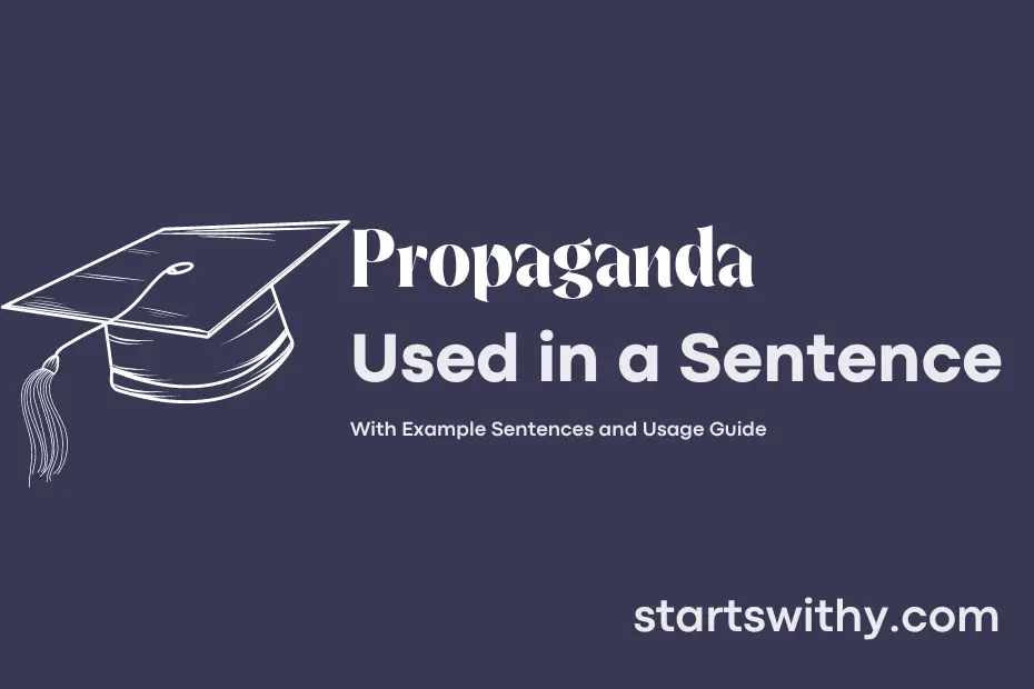 Sentence with Propaganda
