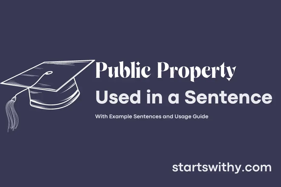 Sentence with Public Property