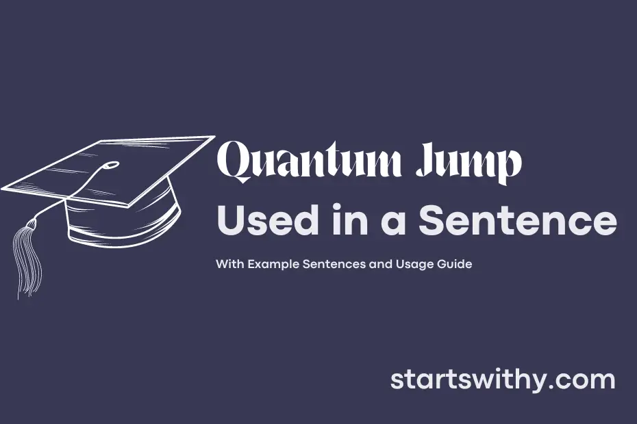 Sentence with Quantum Jump