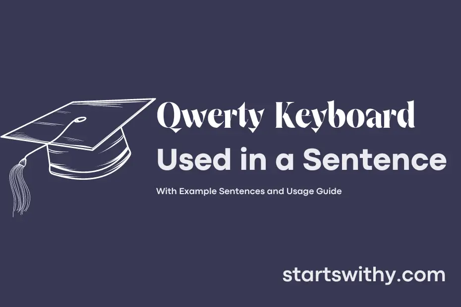 Sentence with Qwerty Keyboard