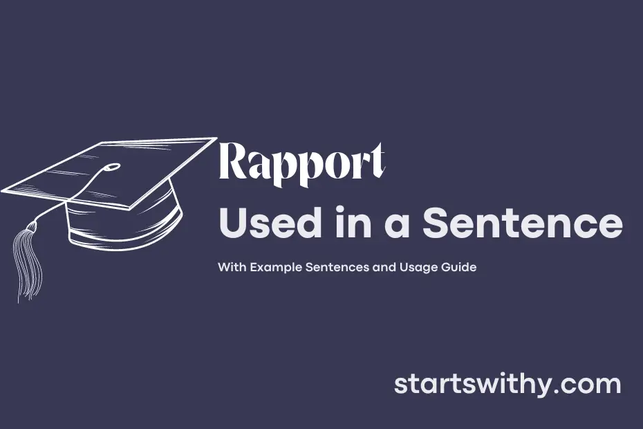 Sentence with Rapport