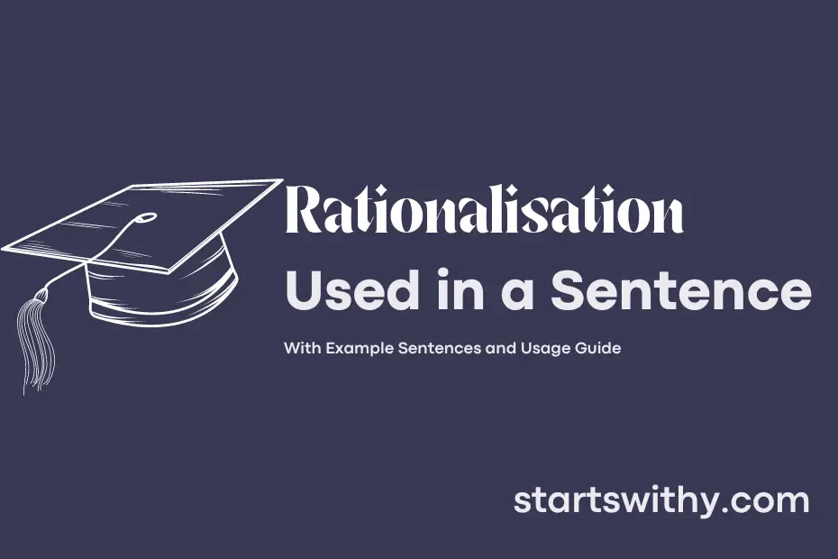 Sentence with Rationalisation
