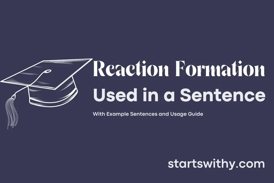 Sentence with Reaction Formation