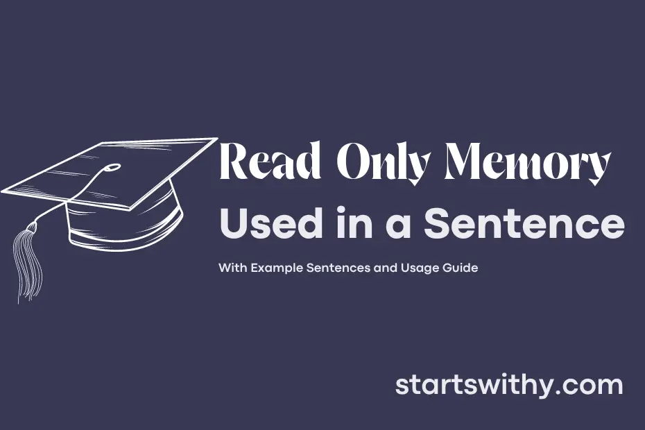 Sentence with Read Only Memory