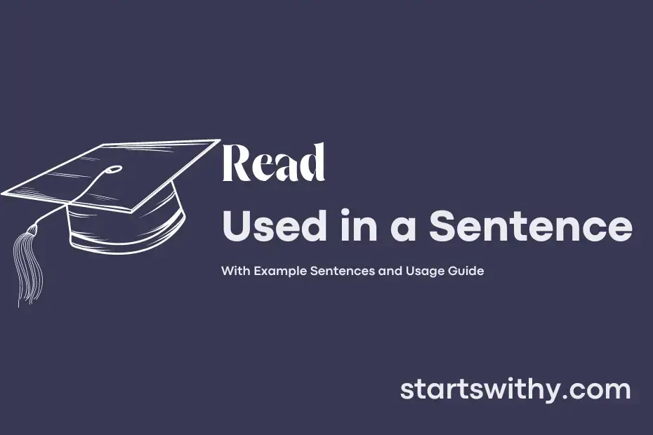 Sentence with Read