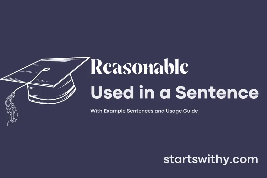 Sentence with Reasonable