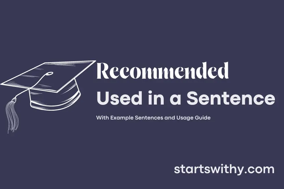 Sentence with Recommended