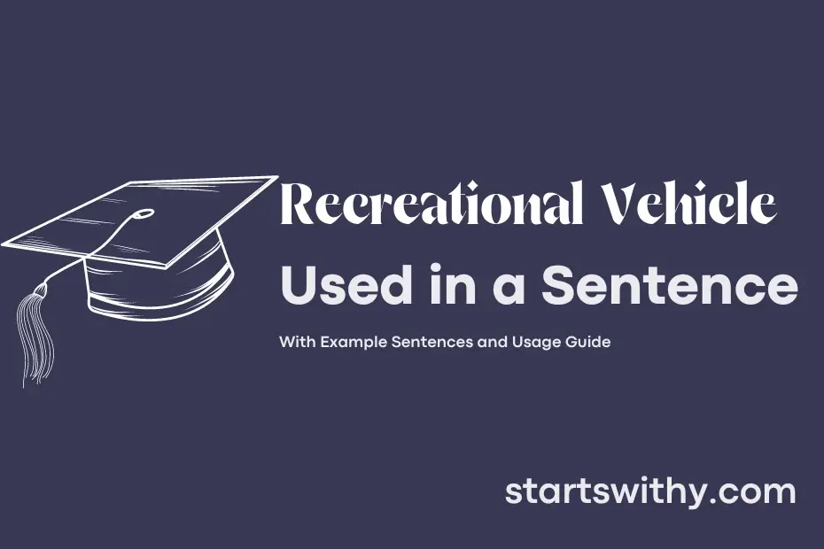 Sentence with Recreational Vehicle