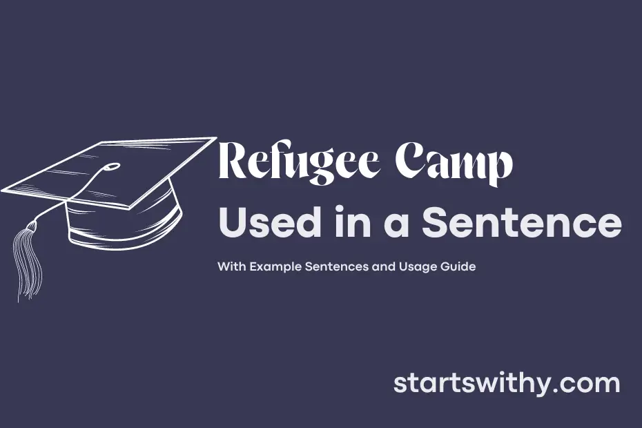 Sentence with Refugee Camp