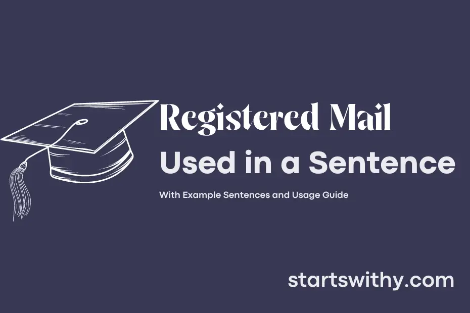 Sentence with Registered Mail