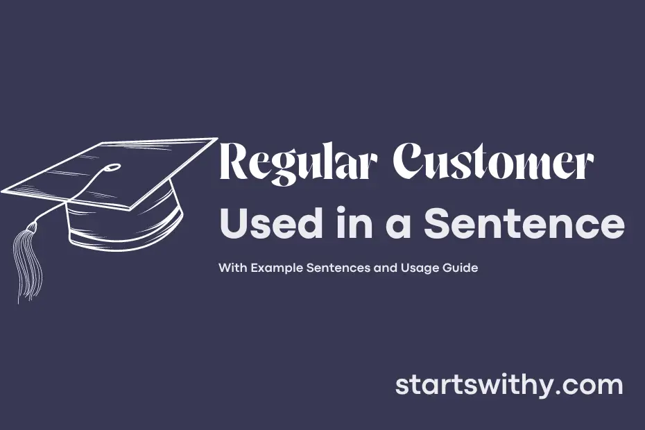 Sentence with Regular Customer