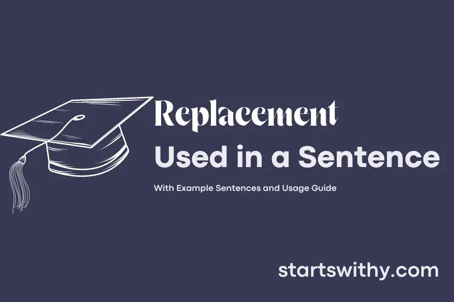 Sentence with Replacement