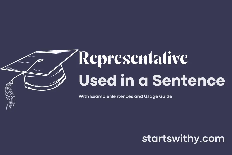 Sentence with Representative