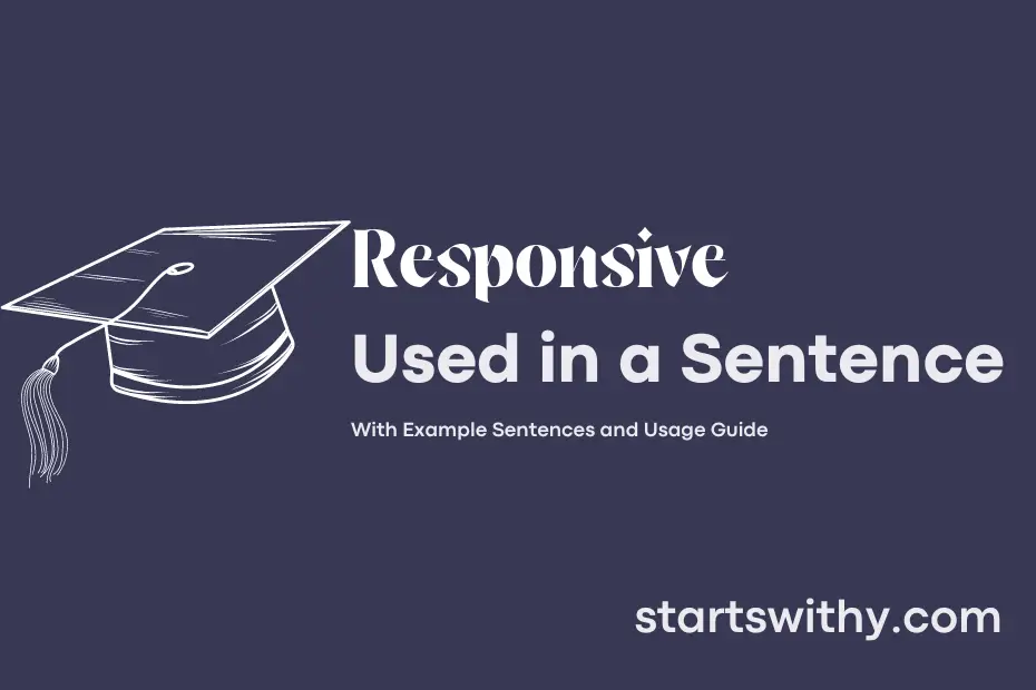 Sentence with Responsive