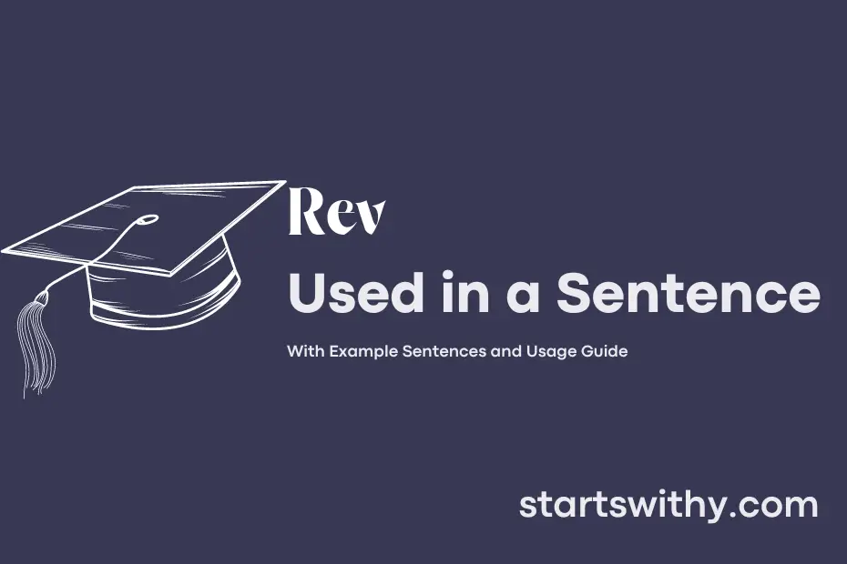 Sentence with Rev