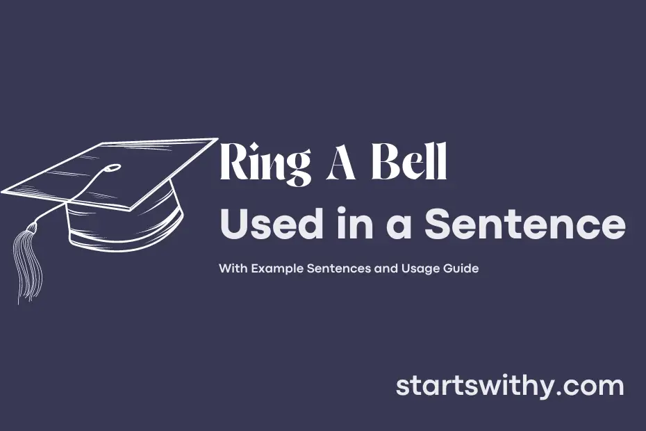 Sentence with Ring A Bell