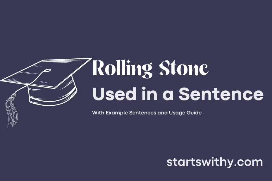 Sentence with Rolling Stone