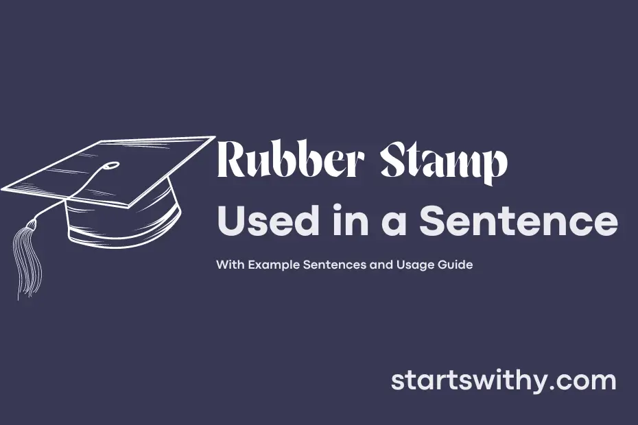 Sentence with Rubber Stamp