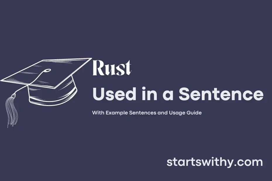 Sentence with Rust