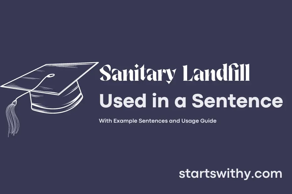 Sentence with Sanitary Landfill