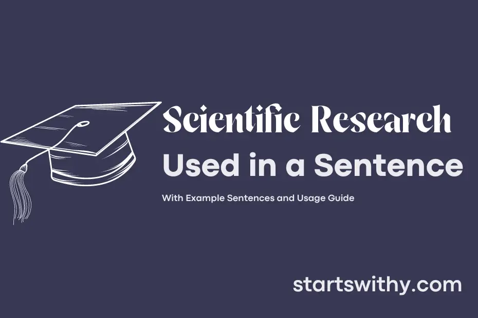 Sentence with Scientific Research