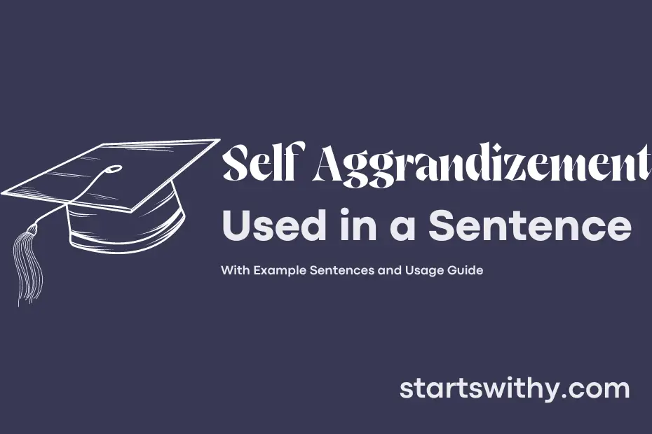 Sentence with Self Aggrandizement