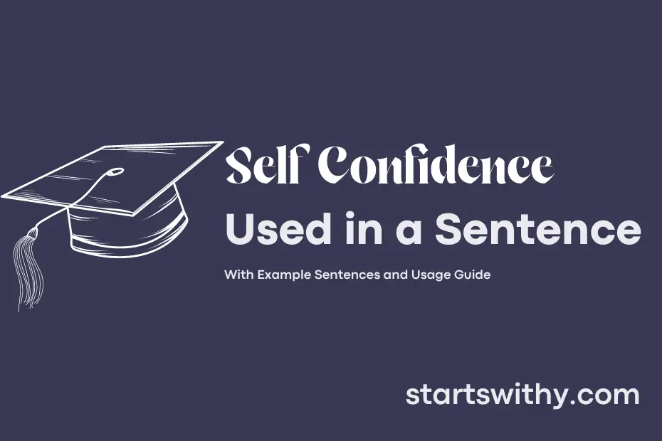 Sentence with Self Confidence