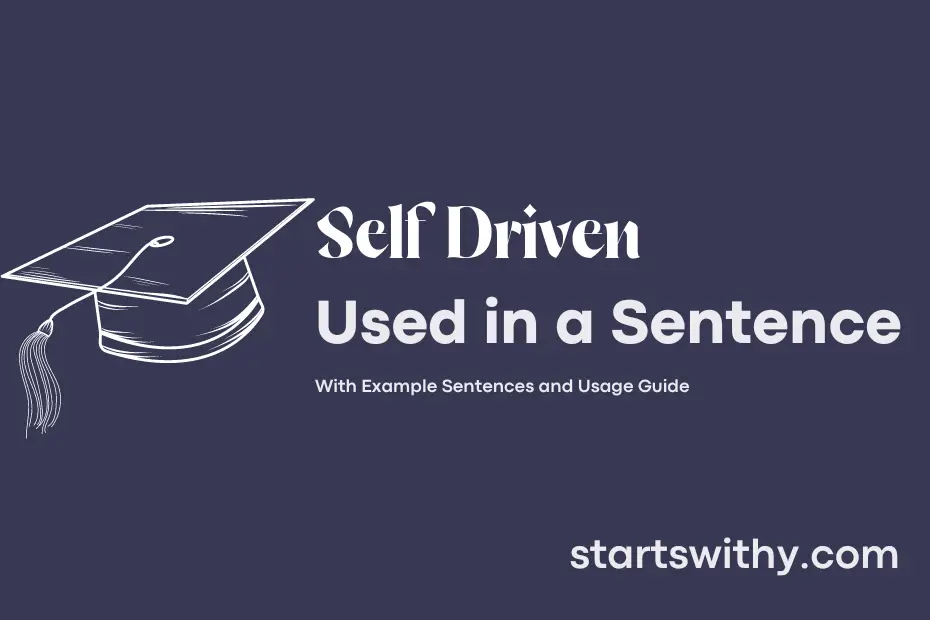 Sentence with Self Driven