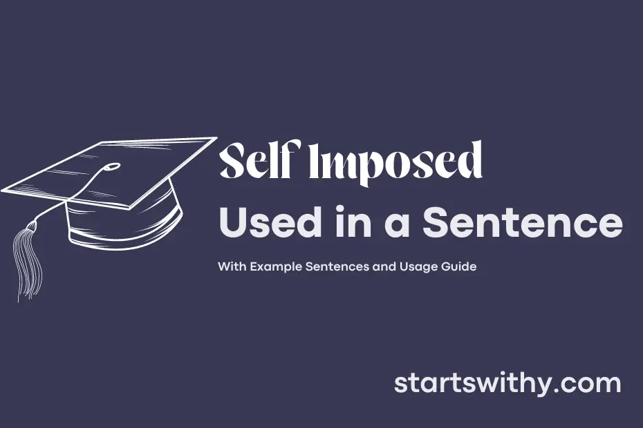Sentence with Self Imposed