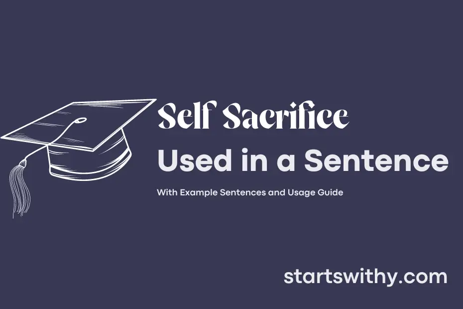 Sentence with Self Sacrifice