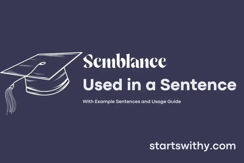 Sentence with Semblance