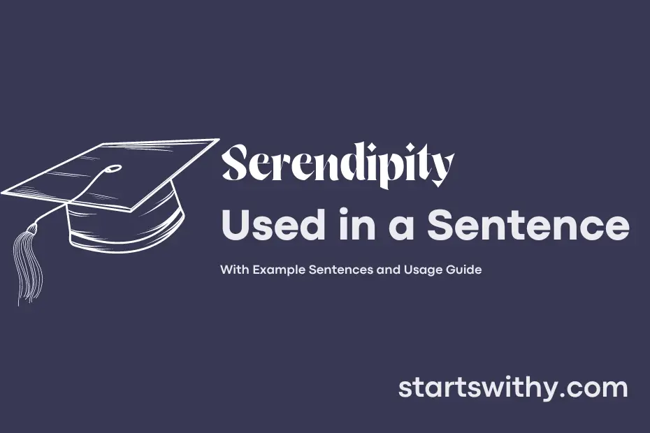 Sentence with Serendipity