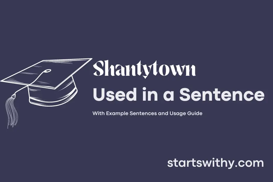 Sentence with Shantytown