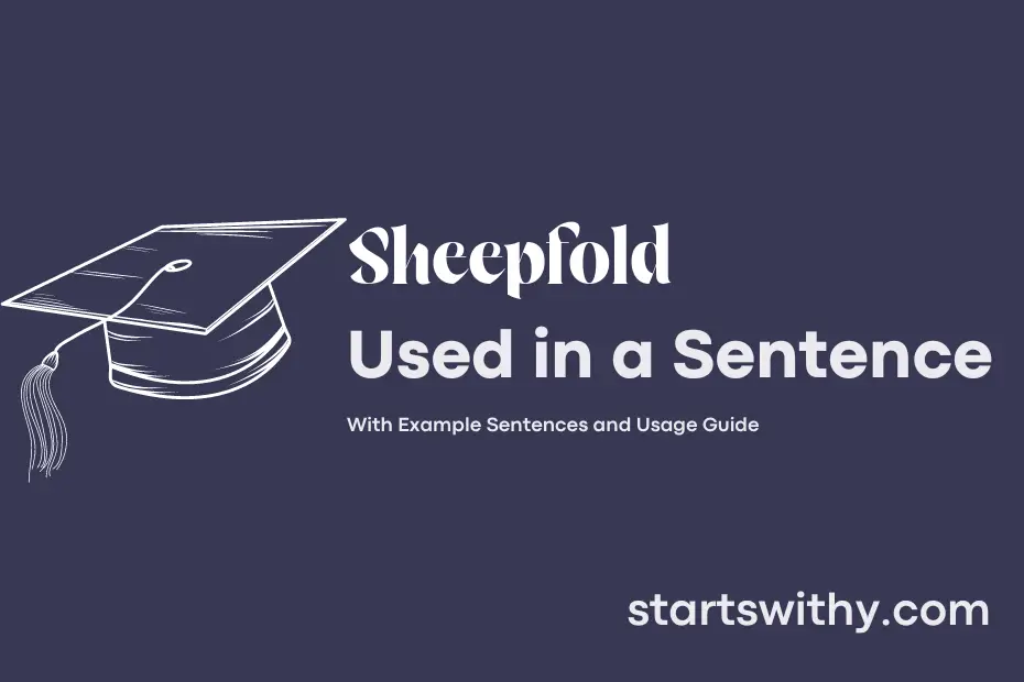 Sentence with Sheepfold