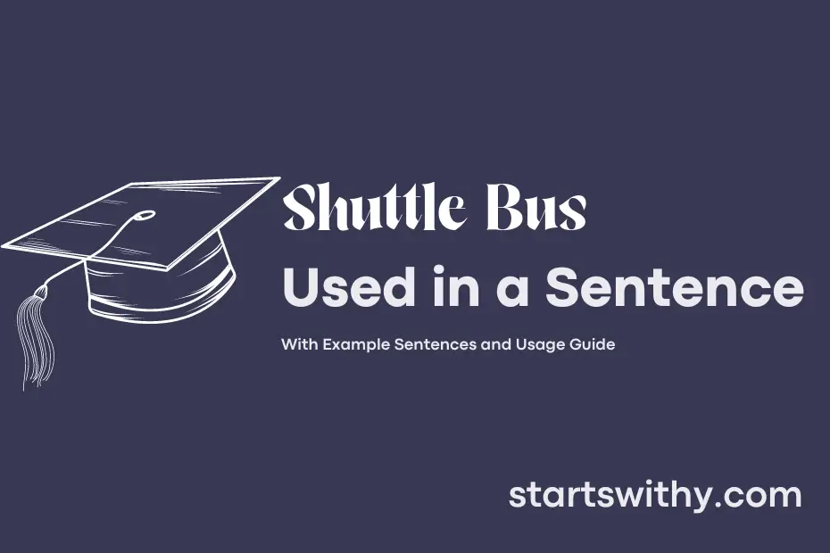 Sentence with Shuttle Bus