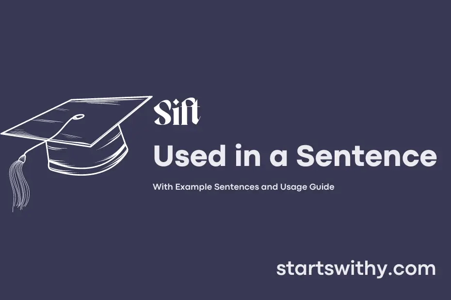 Sentence with Sift