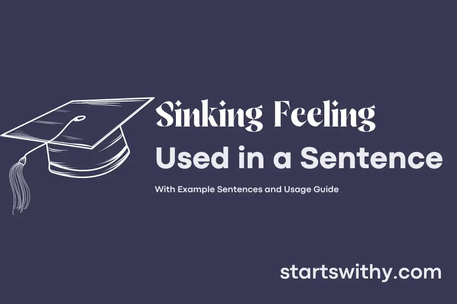 Sentence with Sinking Feeling