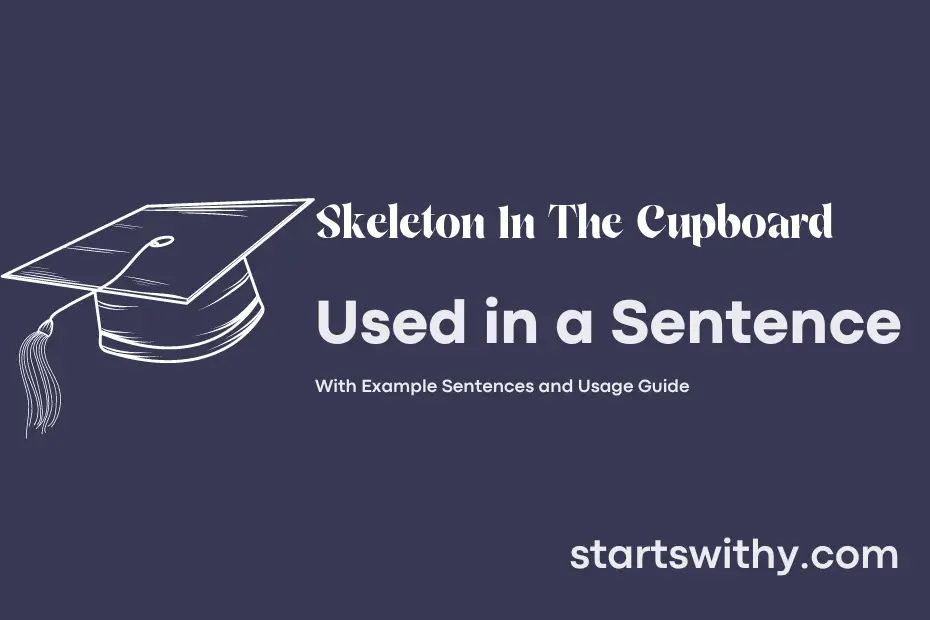 Sentence with Skeleton In The Cupboard