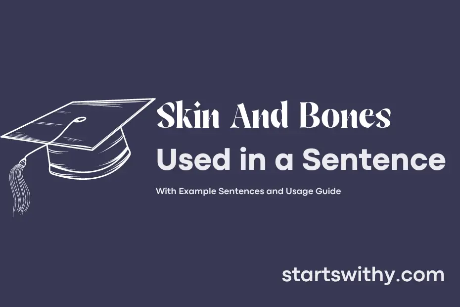 Sentence with Skin And Bones