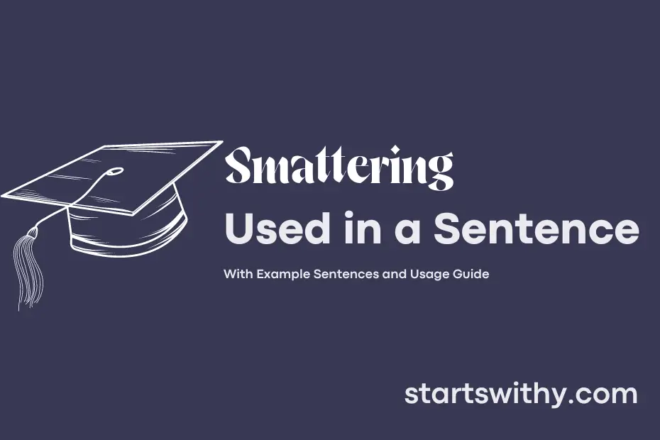 Sentence with Smattering