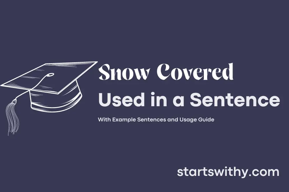 Sentence with Snow Covered