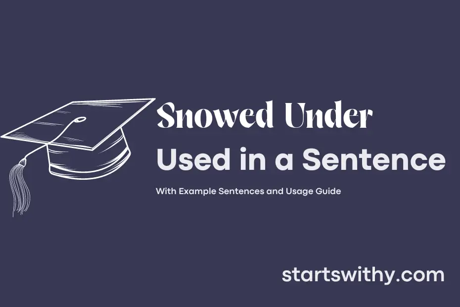 Sentence with Snowed Under
