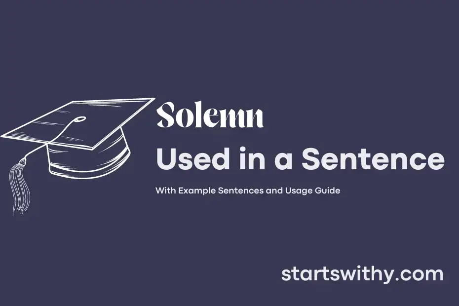 Sentence with Solemn
