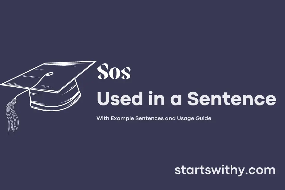 Sentence with Sos