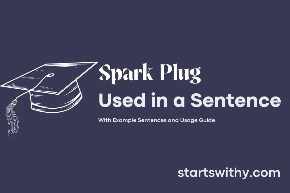 Sentence with Spark Plug