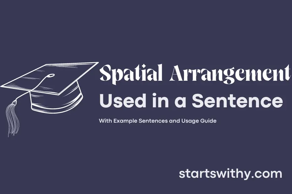 Sentence with Spatial Arrangement