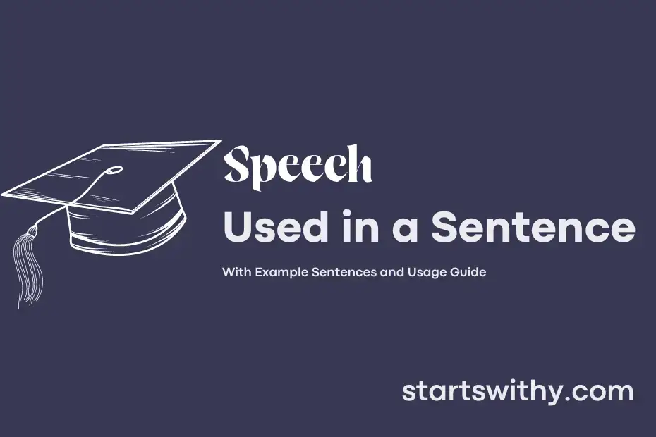 Sentence with Speech