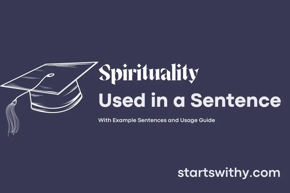 Sentence with Spirituality