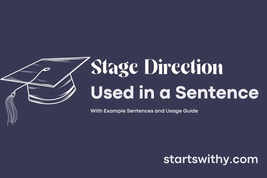 Sentence with Stage Direction