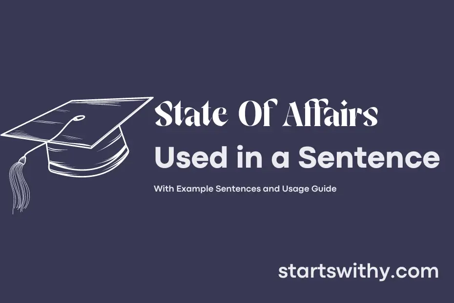 Sentence with State Of Affairs